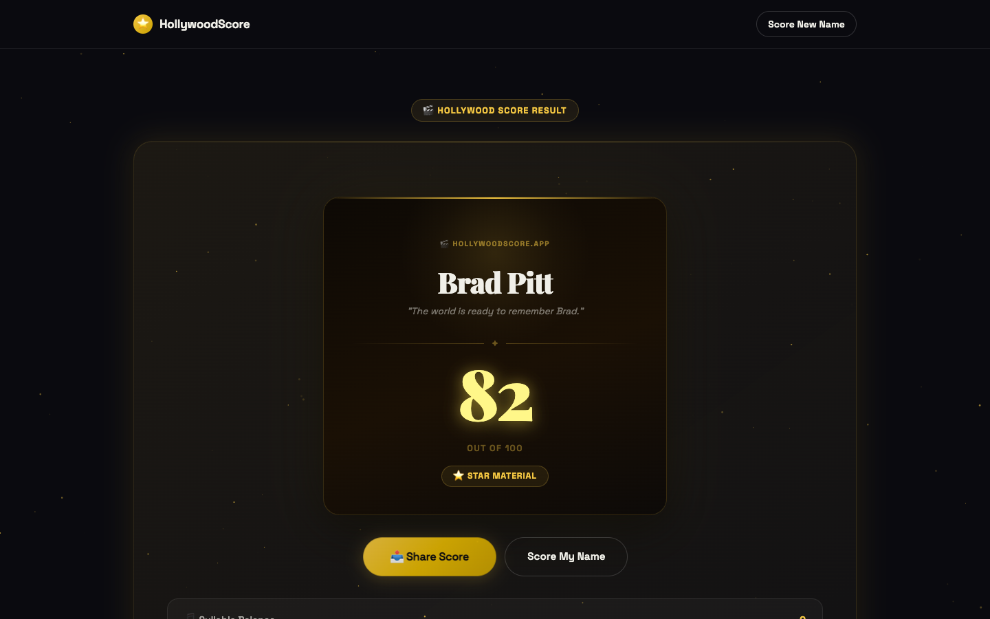 Hollywood Score screenshot 2